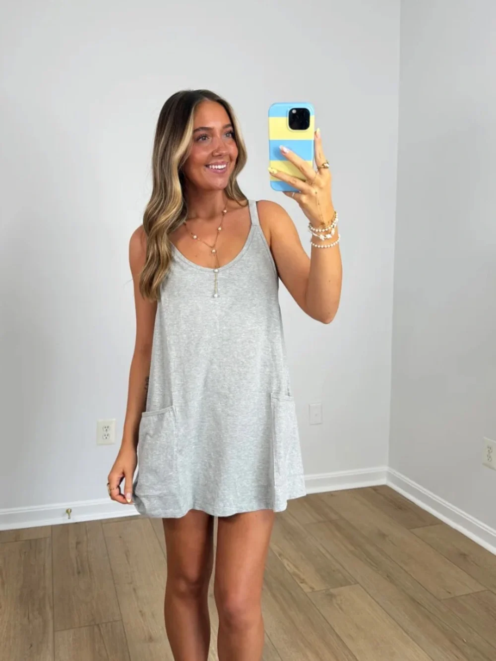 Bucketlist Light Gray romper - Picture 1 of 3